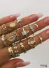 Boho Gold Rings Set Royal Alicia